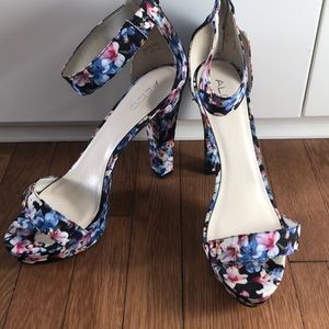Floral high heels